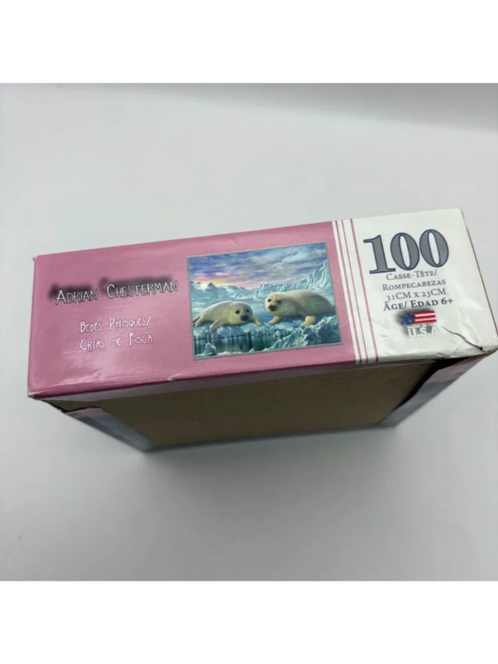 Adrian Chesterman Seal Pups Jigsaw Puzzle 100 Pieces Arctic Glacier Theme NEW